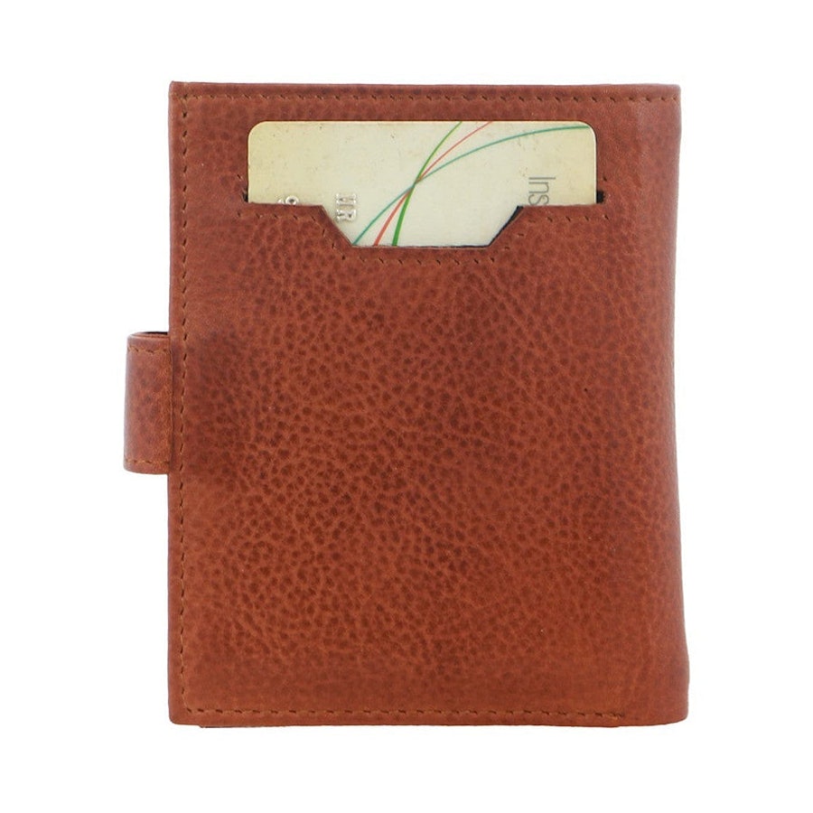Pierre Cardin Conrad Leather Smart Slide Card Holder Tab Wallet Tan Tan