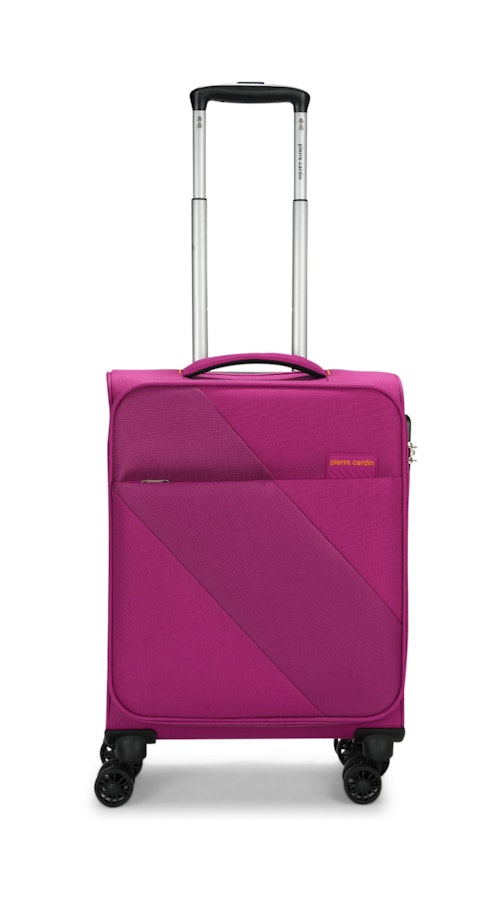 Pierre Cardin Costa 55cm Softside Carry-On Suitcase Pink Pink