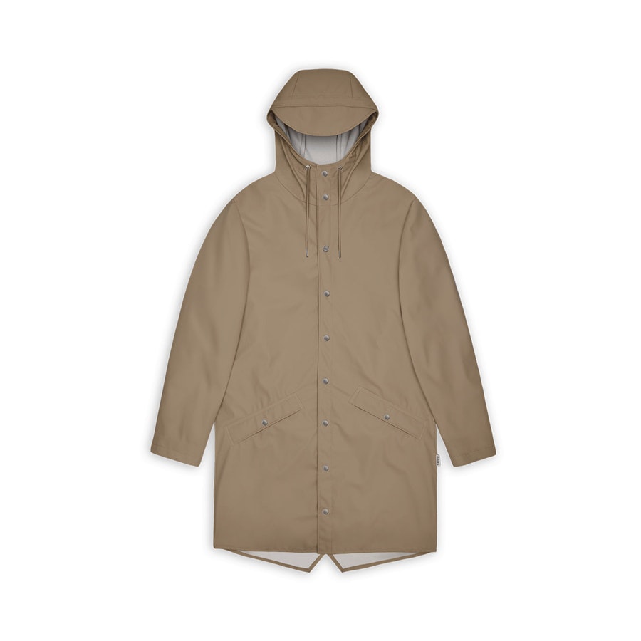 Rains Long Jacket Beige S