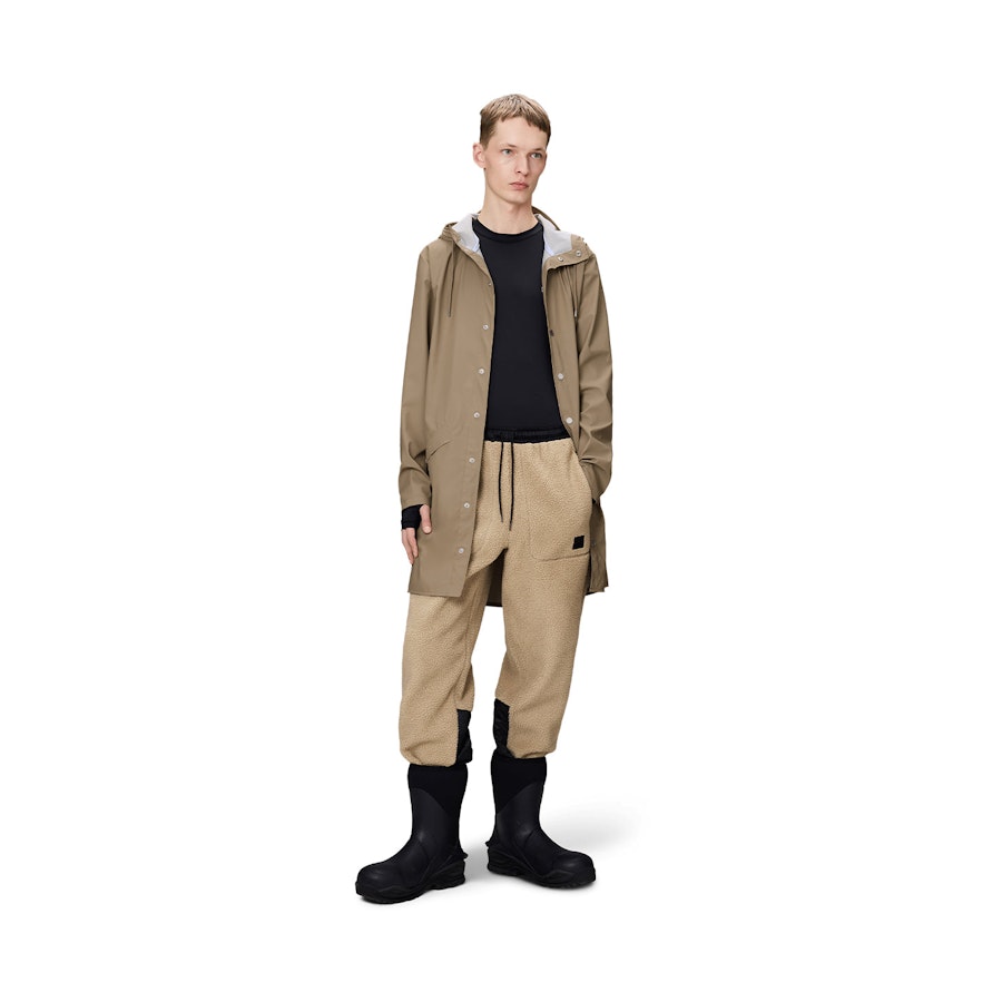 Rains Long Jacket Beige XS
