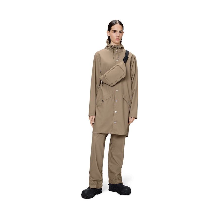 Rains Long Jacket Beige S