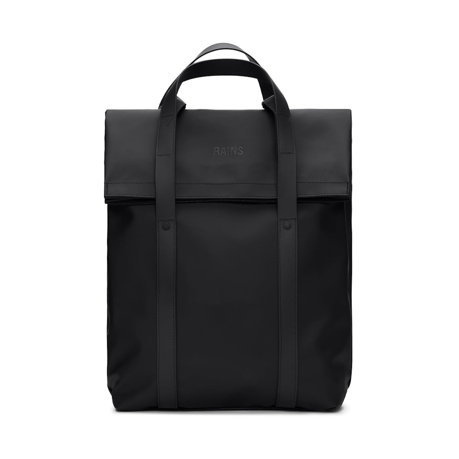 Rains 2 Way Tote Backpack Black Black