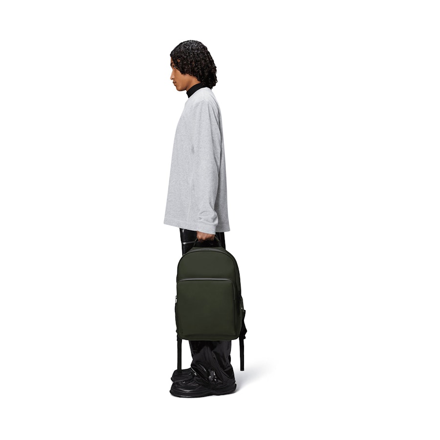 Rains Book Daypack Large Green Green