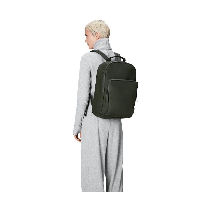 Rains Book Daypack Large Green Green