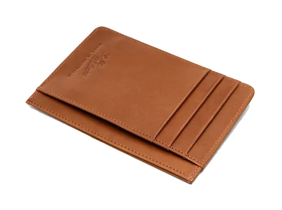 RM Williams Singleton Vertical Card Holder Wallet Tan Tan