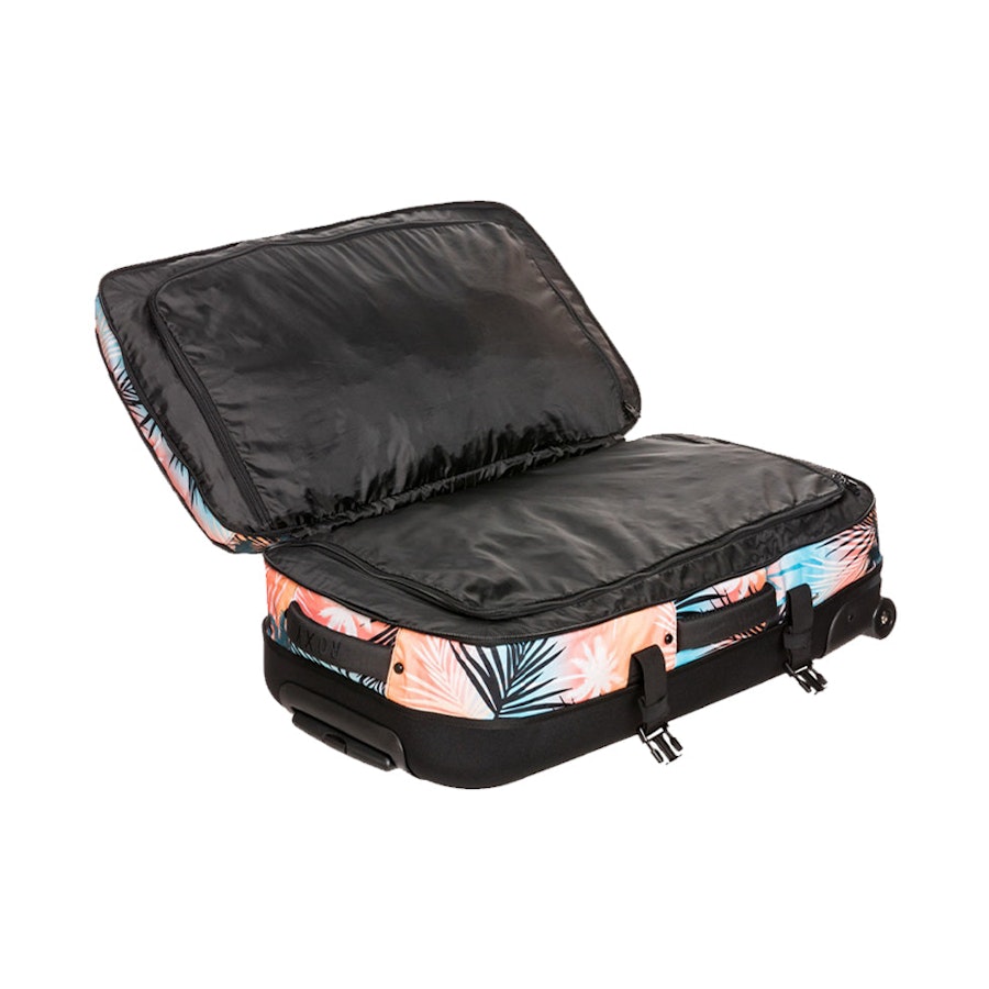 Roxy Fly Away Too 80cm Checked Suitcase Bachelor Button Palm Beach Bachelor Button Palm Beach