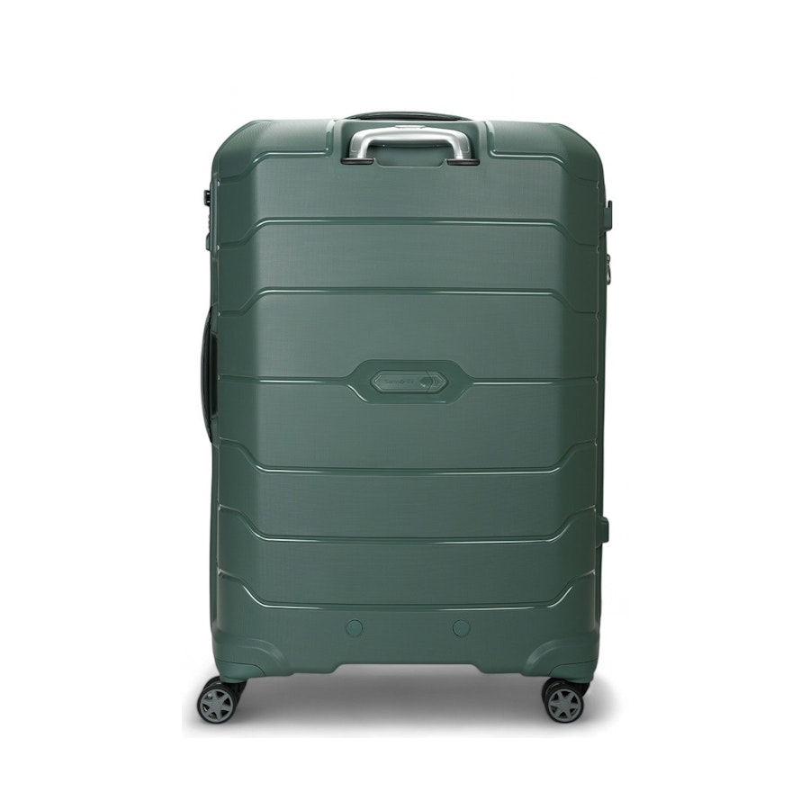 Samsonite Oc2lite 81cm Hardside Checked Suitcase Slate Green Slate Green