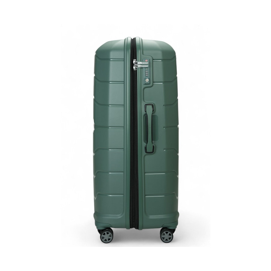 Samsonite Oc2lite 81cm Hardside Checked Suitcase Slate Green Slate Green