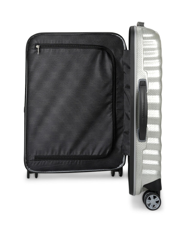 Samsonite Lite-Shock Sport 55cm CURV Carry-On Suitcase Silver Silver