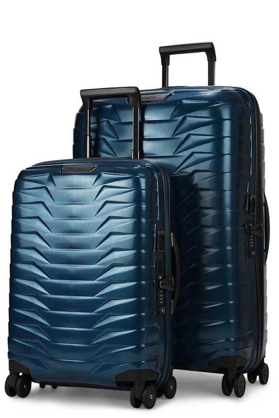 Samsonite Proxis 55cm & 75cm Hardside Luggage Set Petrol Blue
