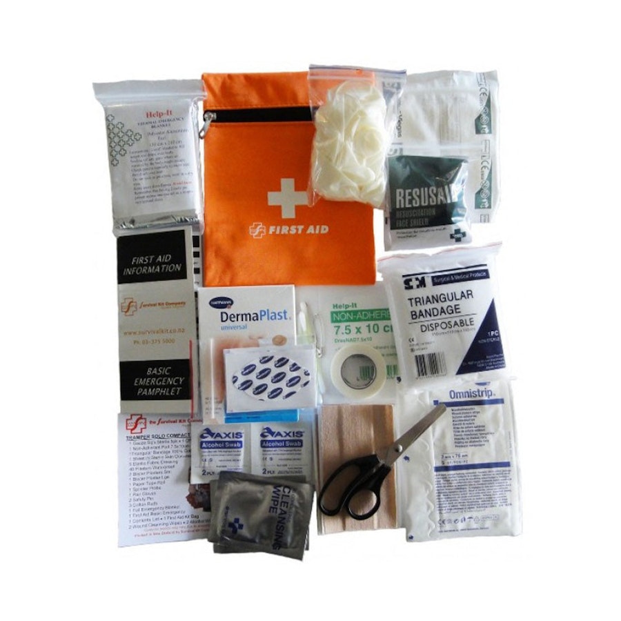 Survival Kit Company Tramper Solo Compact First Aid Kit Orange Orange