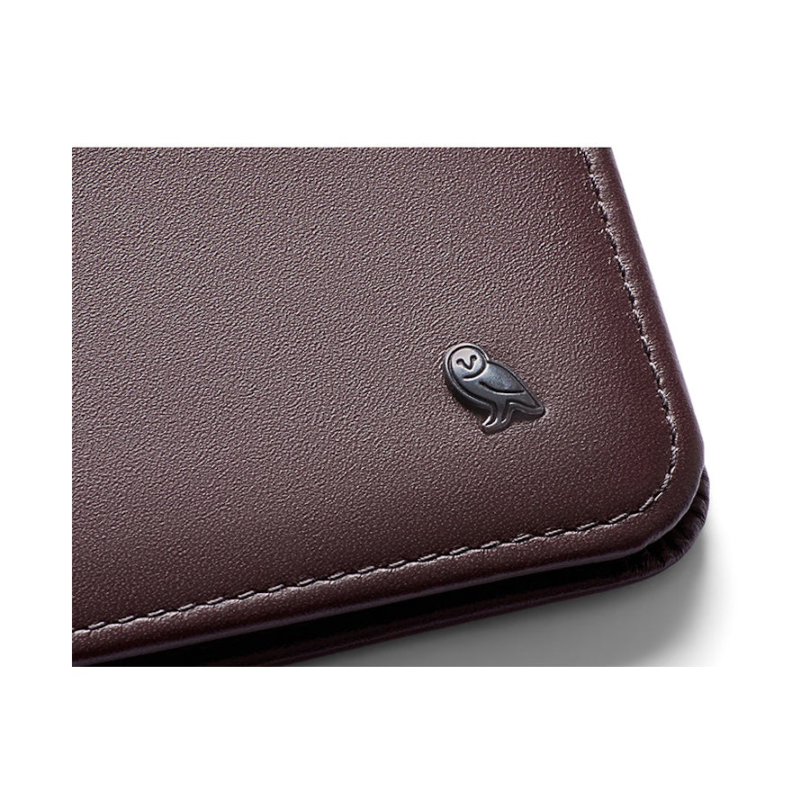 Bellroy RFID Hide & Seek LO Leather Wallet Deep Plum Deep Plum