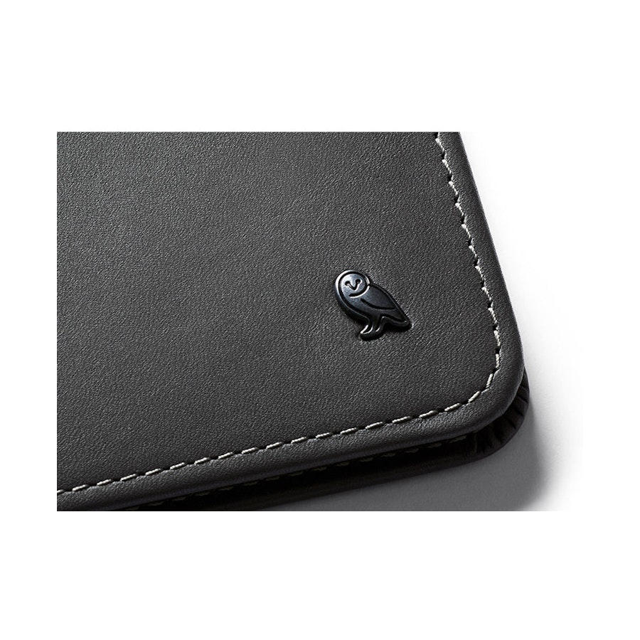 Bellroy RFID Hide & Seek HI Leather Wallet Charcoal Cobalt Charcoal Cobalt