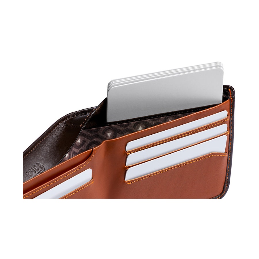 Bellroy RFID Hide & Seek HI Leather Wallet Java Java