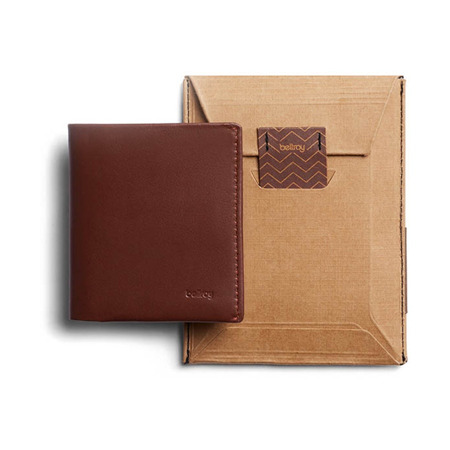 Bellroy RFID Note Sleeve Leather Wallet Cocoa Cocoa