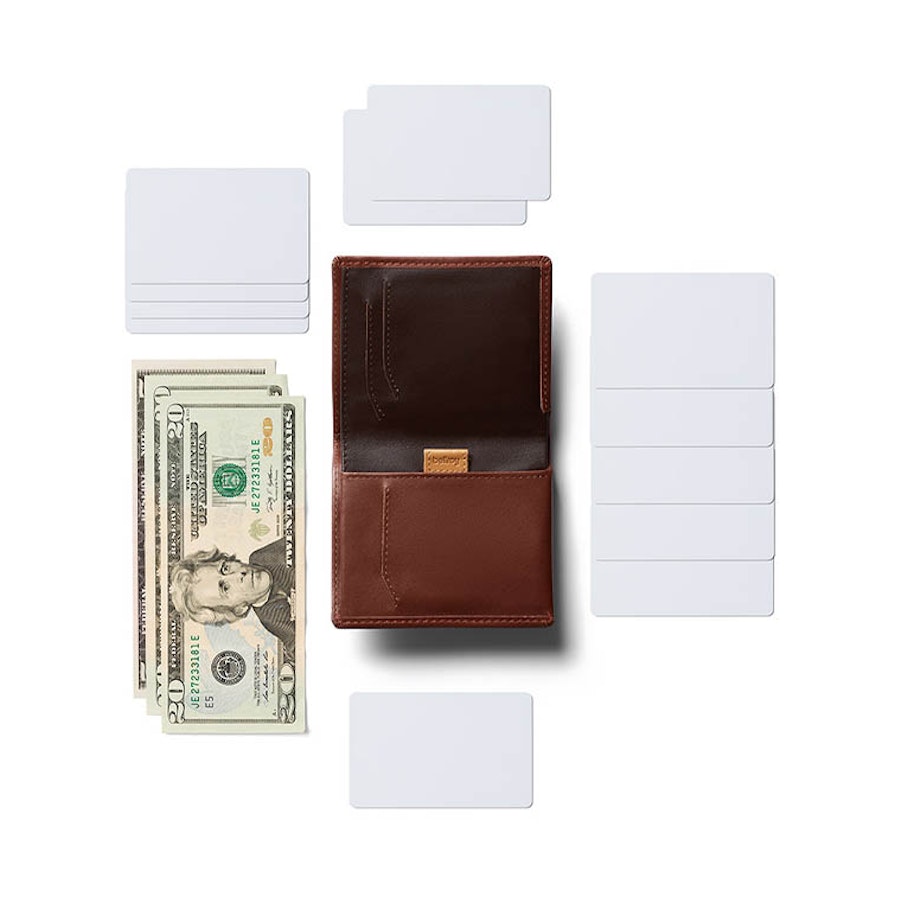 Bellroy RFID Note Sleeve Leather Wallet Cocoa Cocoa