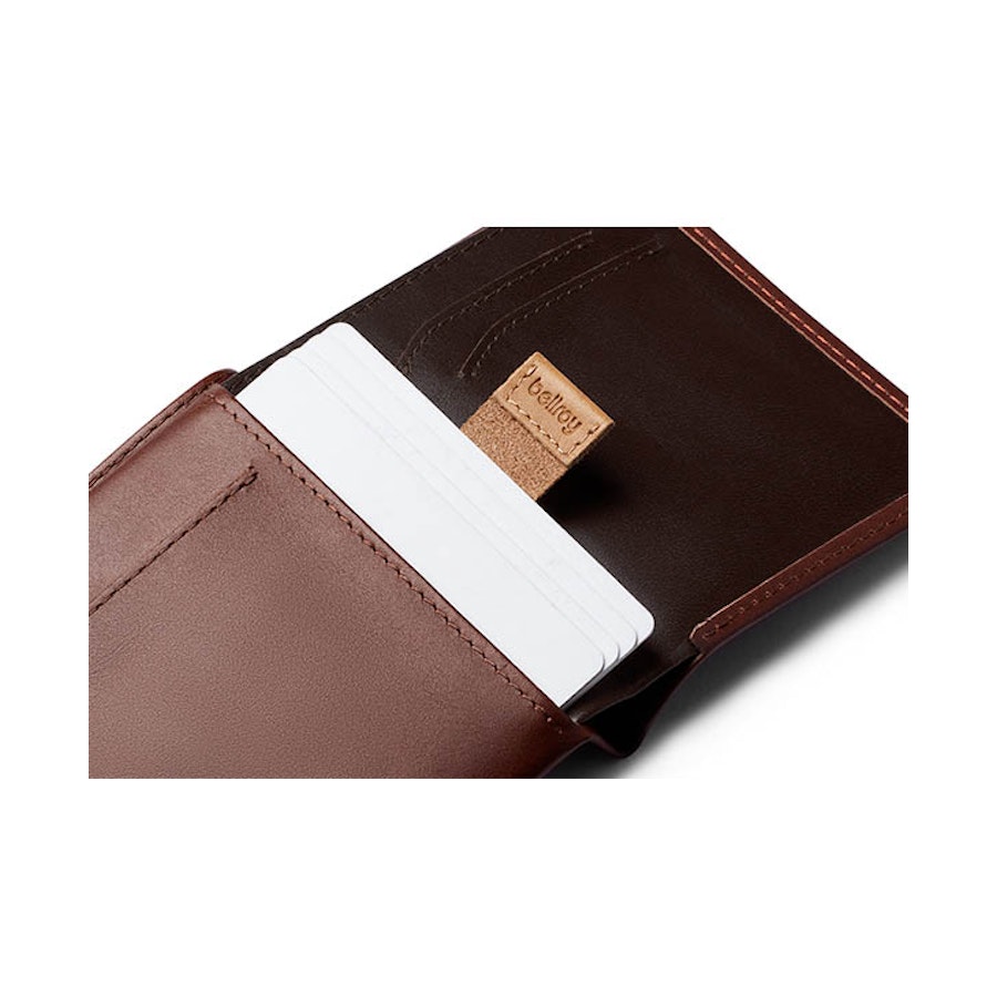 Bellroy RFID Note Sleeve Leather Wallet Cocoa Cocoa