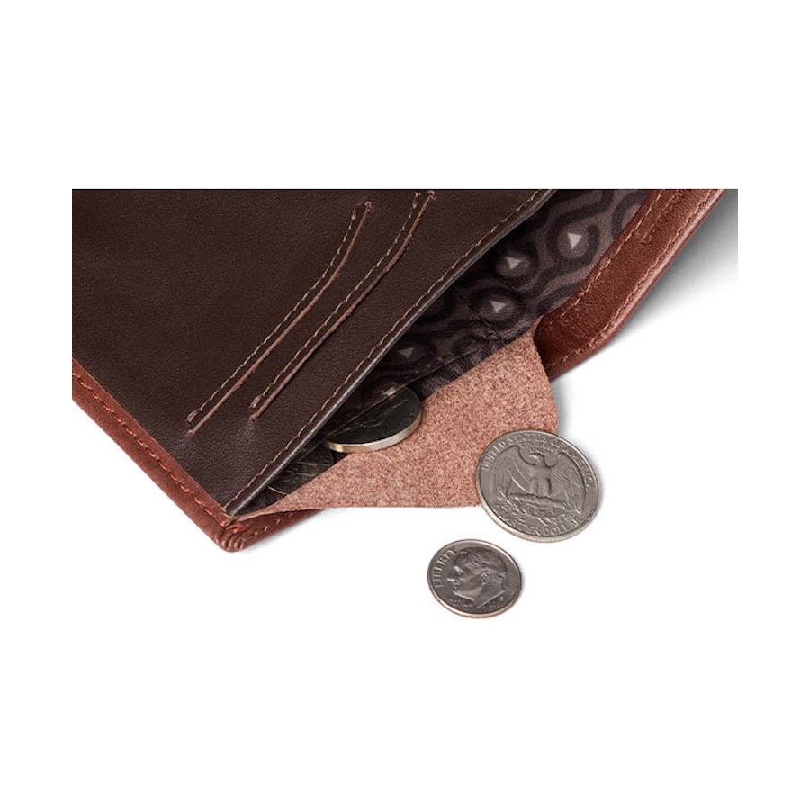 Bellroy RFID Note Sleeve Leather Wallet Cocoa Cocoa