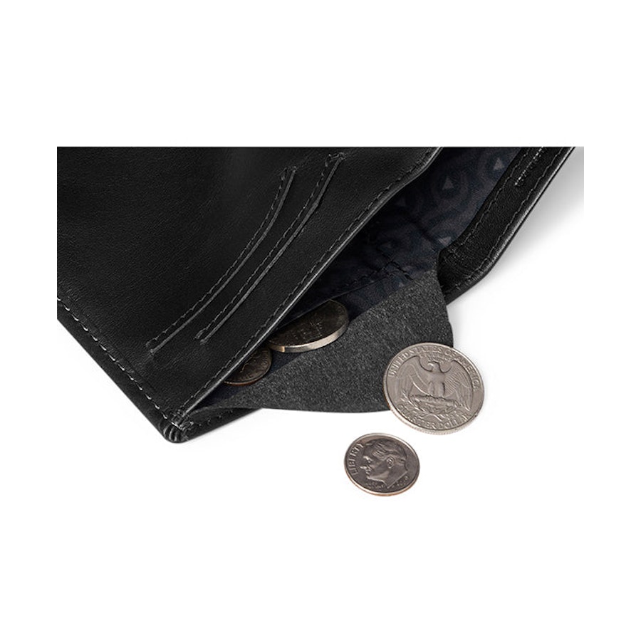Bellroy RFID Note Sleeve Leather Wallet Black Black
