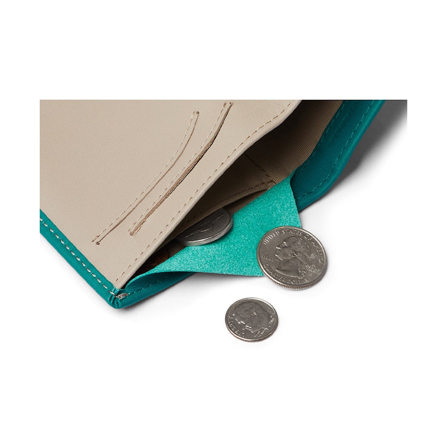 Bellroy RFID Note Sleeve Leather Wallet Teal Teal