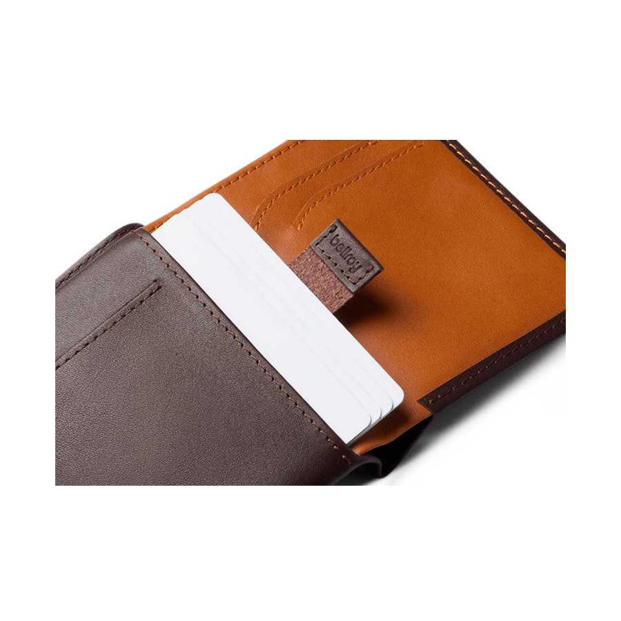 Bellroy RFID Note Sleeve Leather Wallet Java Caramel Java Caramel