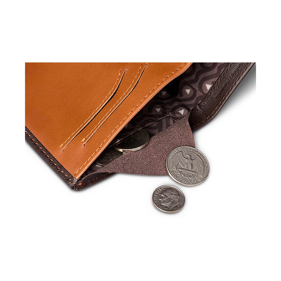 Bellroy RFID Note Sleeve Leather Wallet Java Caramel Java Caramel