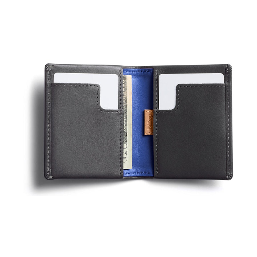 Bellroy Slim Sleeve Leather Wallet Charcoal Cobalt Charcoal Cobalt