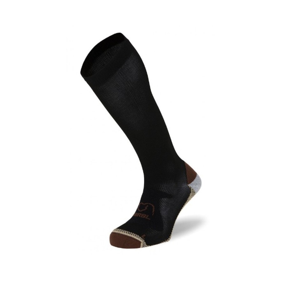 BRBL Arto Compression Socks Black/Chocolate EU:39-42 / UK:6-8 / US M:6.5-9 / US W:7.5-10