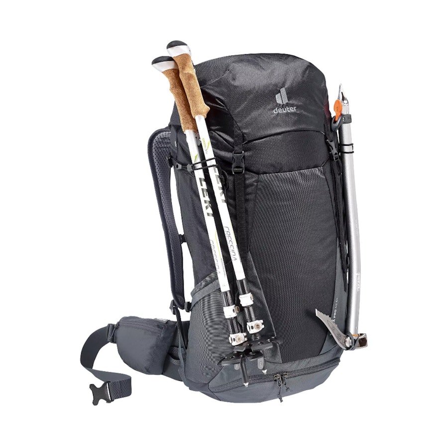 Deuter Futura Pro 42 Extra Long Hiking Backpack Black/Graphite Black/Graphite