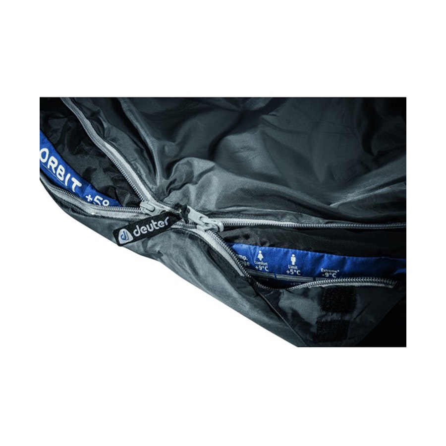 Deuter Orbit +5° Synthetic Fibre Sleeping Bag Granite Steel Default Title