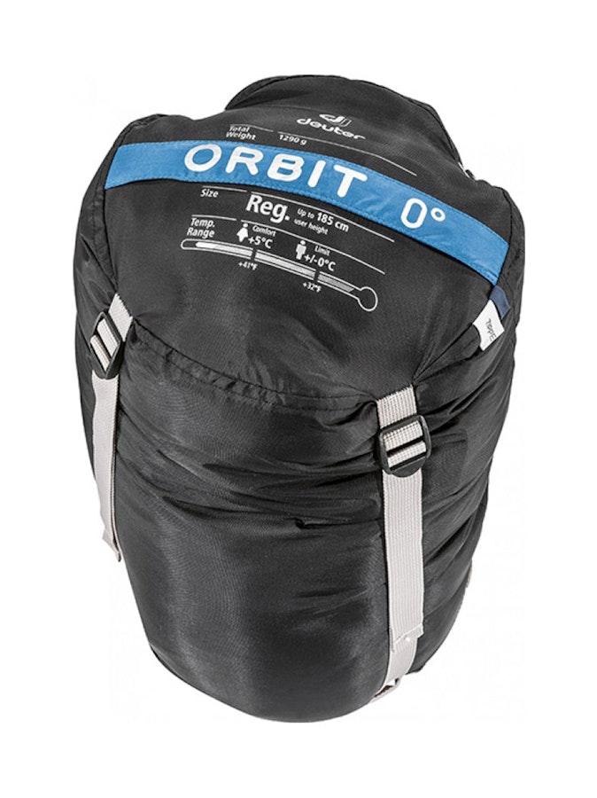 Deuter Orbit 0° Synthetic Fibre Sleeping Bag Bay Steel Left Zip