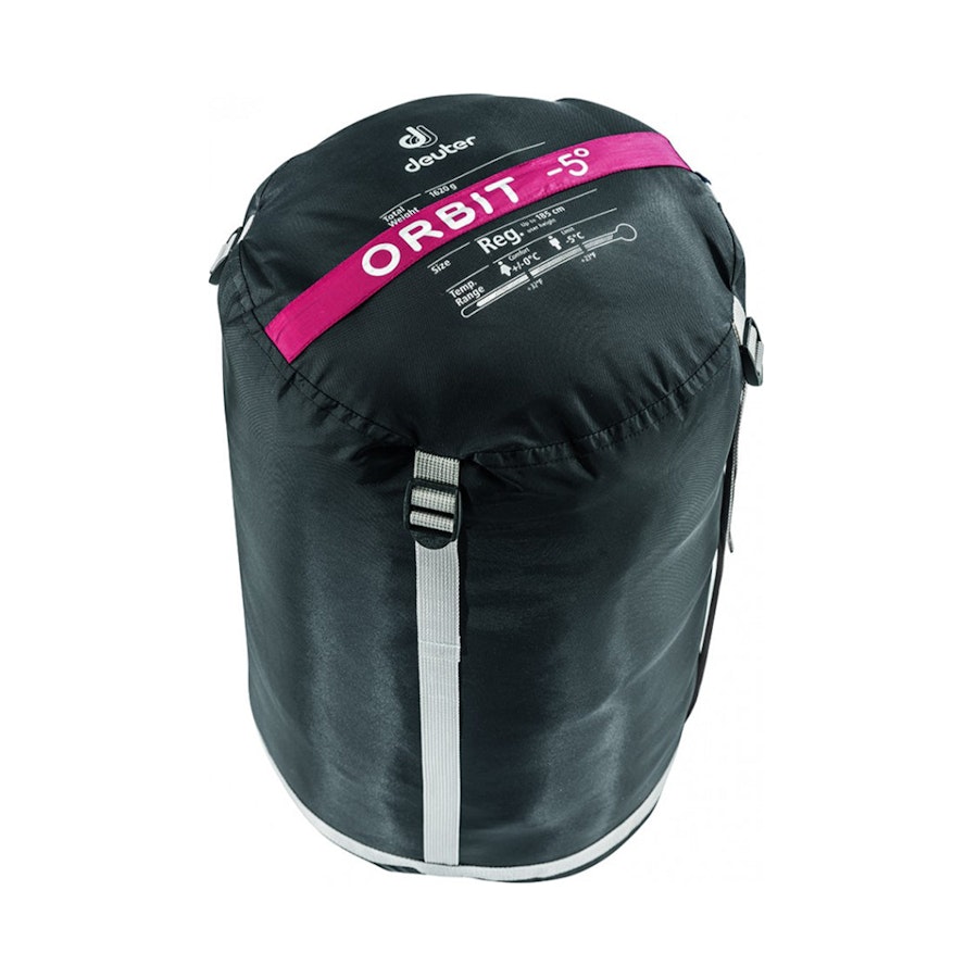 Deuter Orbit -5° Synthetic Fibre Sleeping Bag Cranberry Steel Default Title