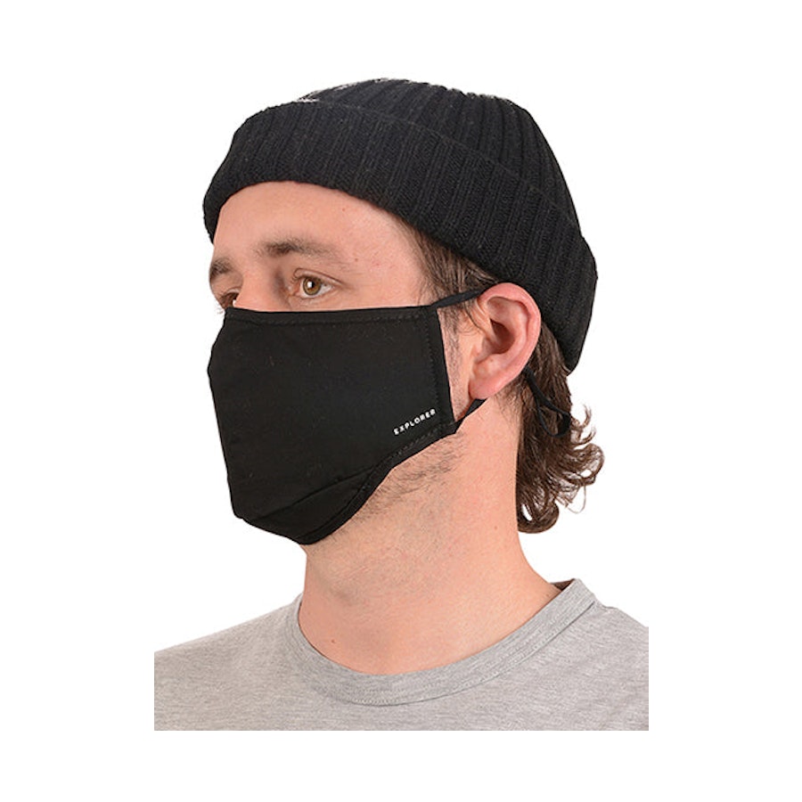 Explorer Face Mask - 10 Pack Black Black