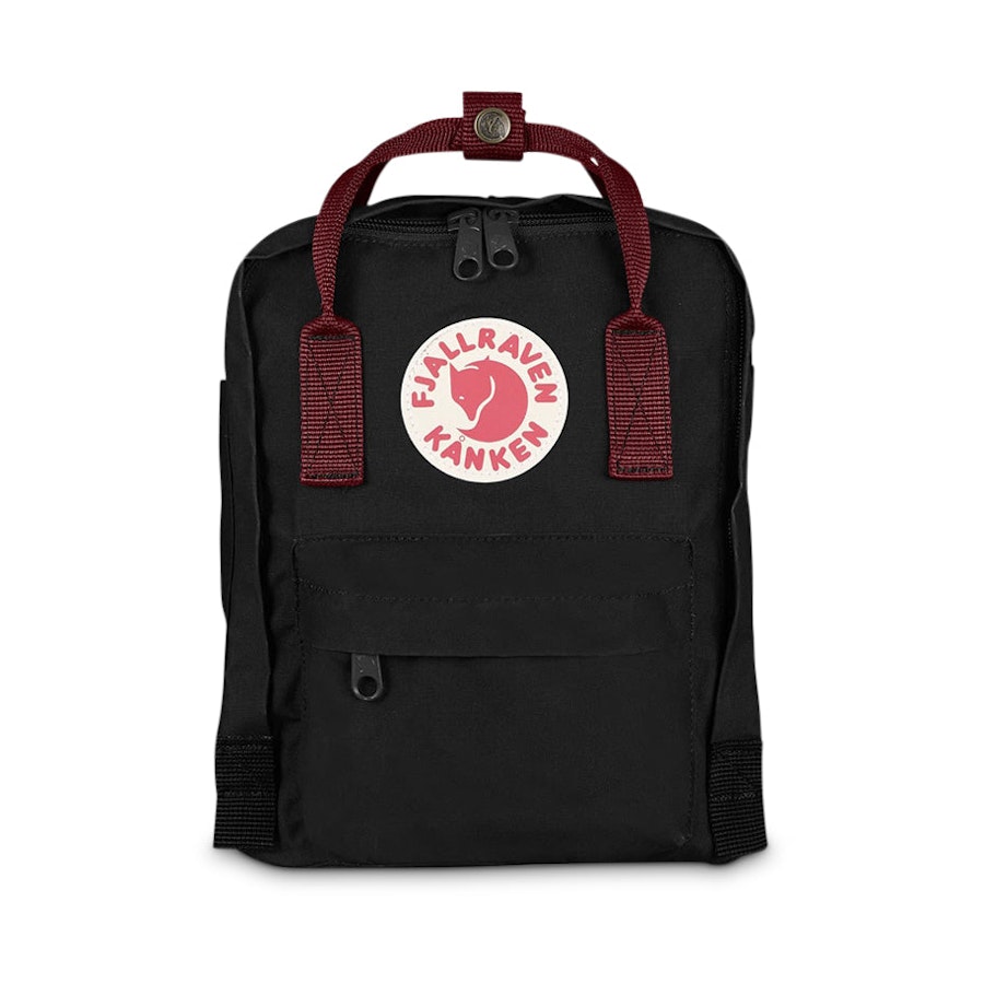 Fjallraven Kanken Mini Backpack Black Ox Red Black Ox Red