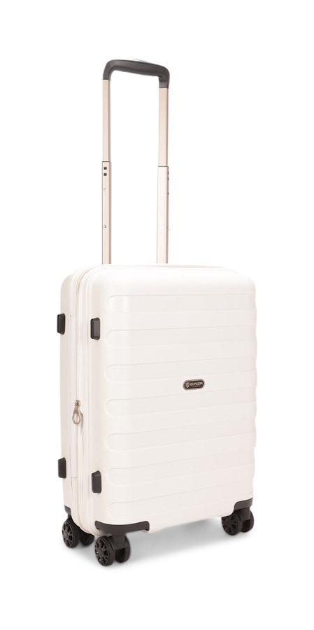 Ginza Harlow 56cm Hardside Carry-On Suitcase White White