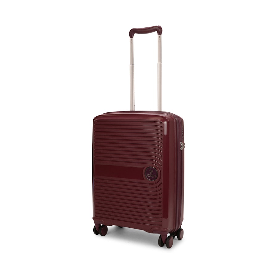 Ginza Aries 55cm Hardside Carry-On Suitcase Red Wine Red Wine