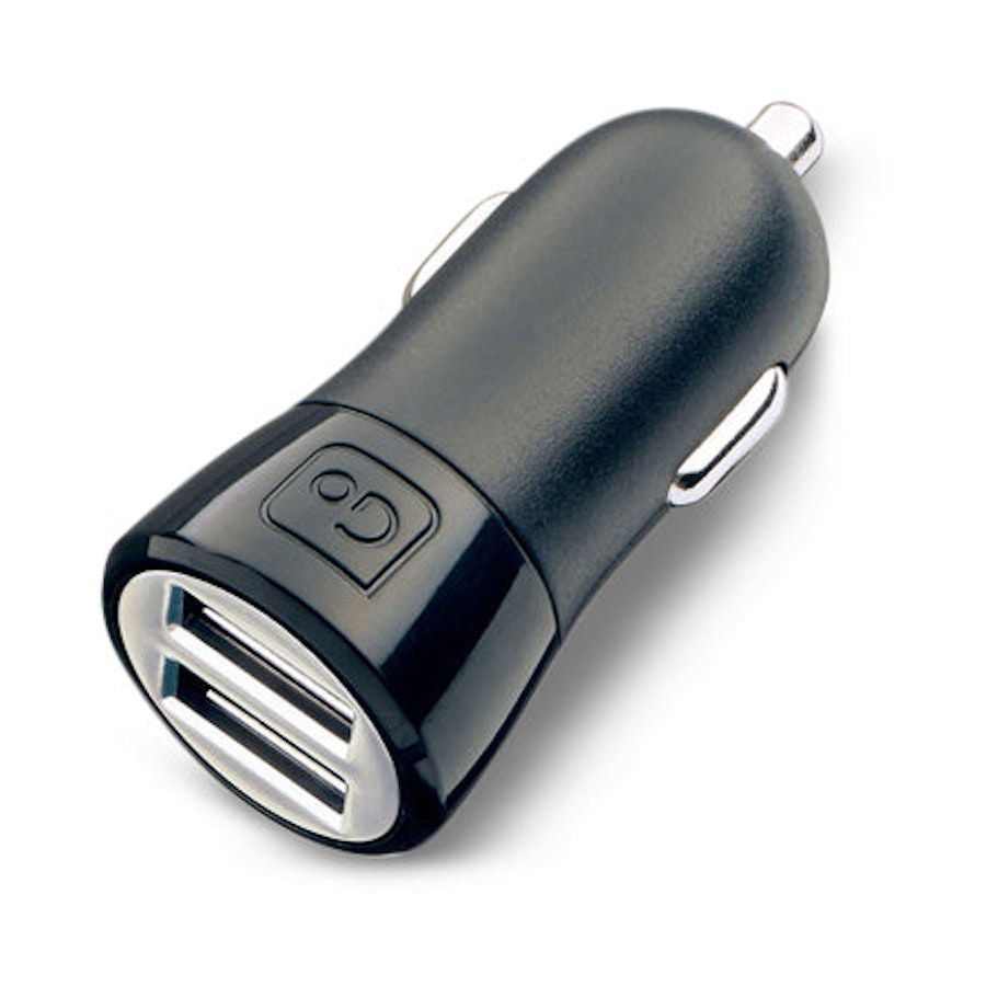 Go Travel Double Express USB In-Car Charger Black Black