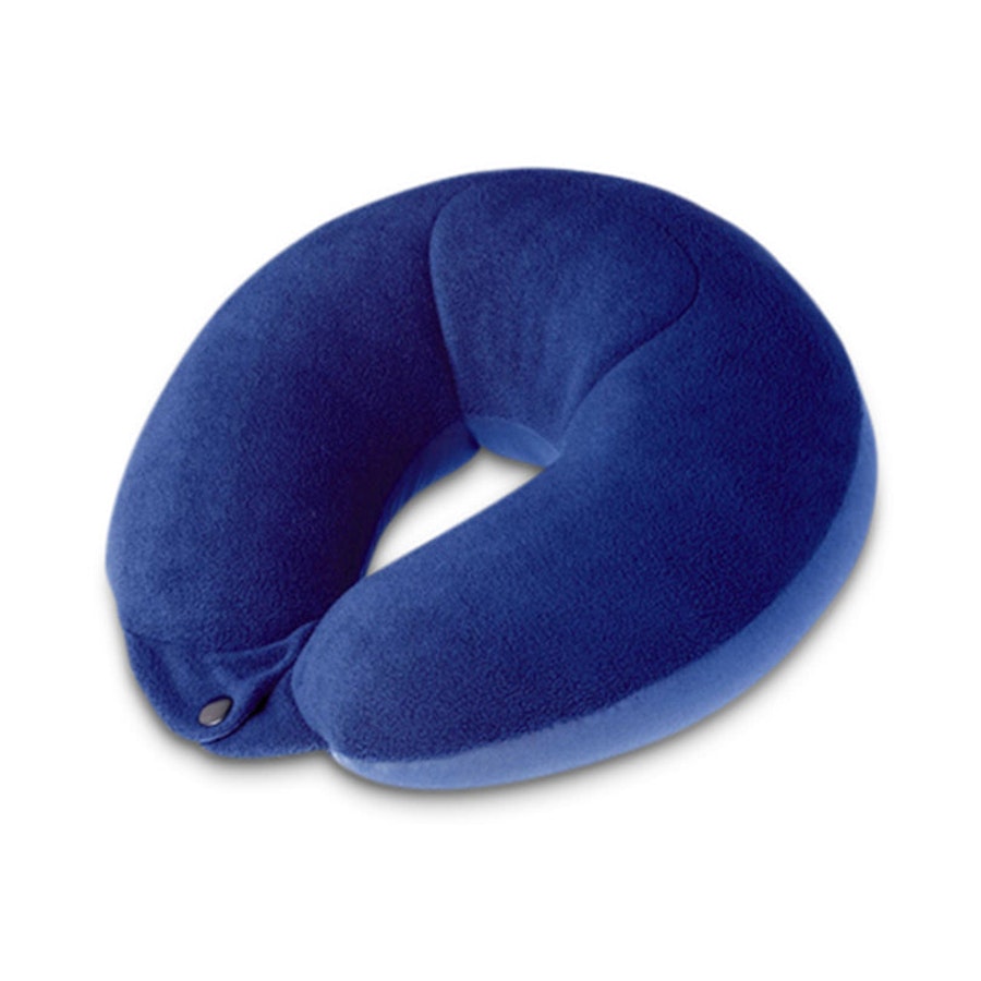 Go Travel Soft & Fleecy Bean Sleeper Travel Pillow Blue Blue