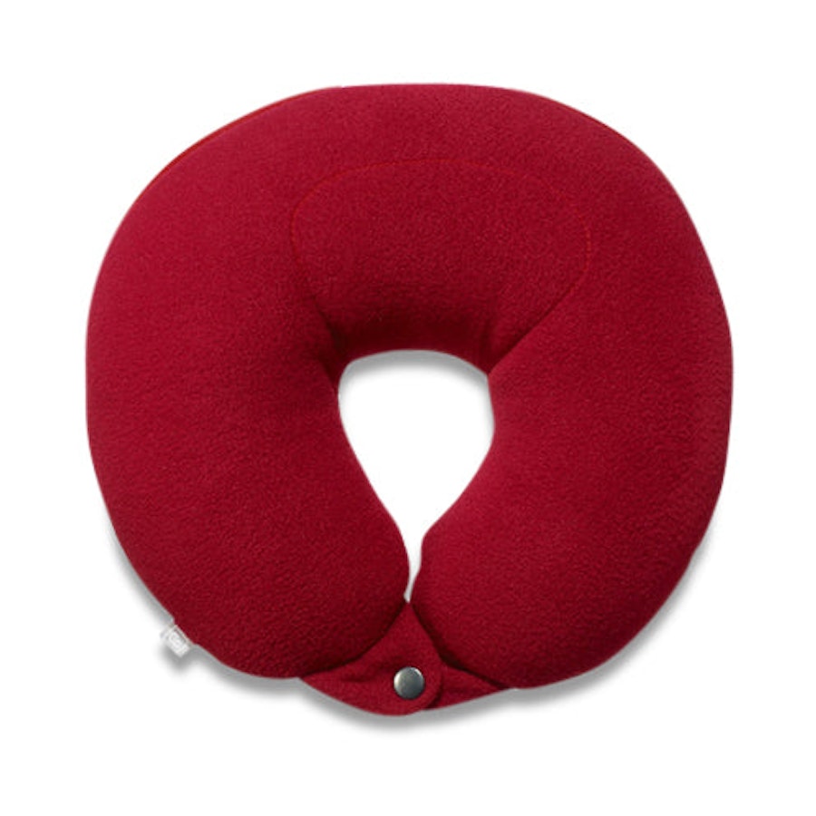 Go Travel Soft & Fleecy Bean Sleeper Travel Pillow Red Red