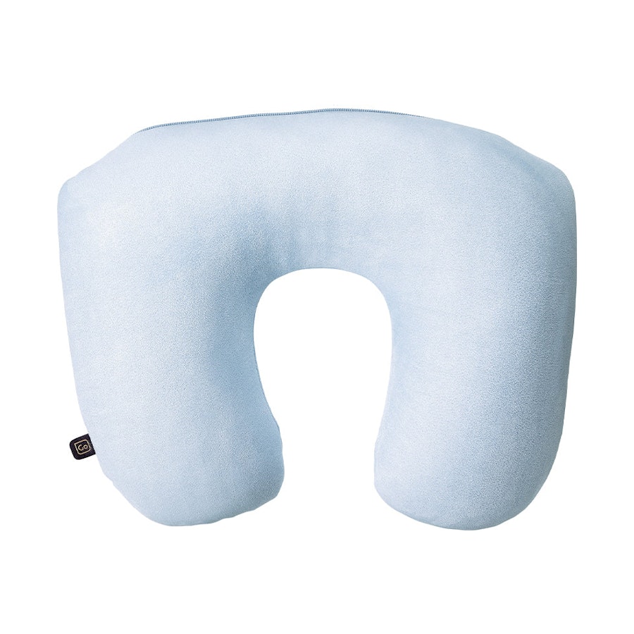 Go Travel 2-in-1 Bean Filled Travel Pillow Baby Blue Baby Blue