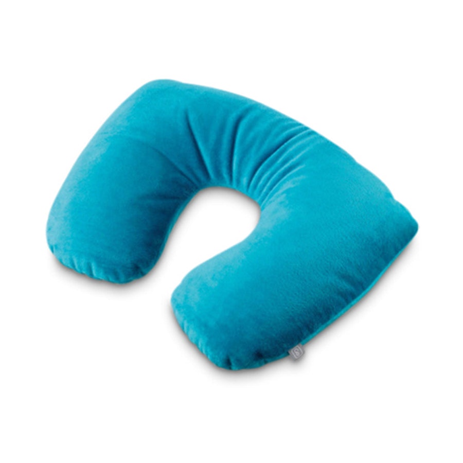 Go Travel 2-in-1 Bean Filled Travel Pillow Turquoise Turquoise