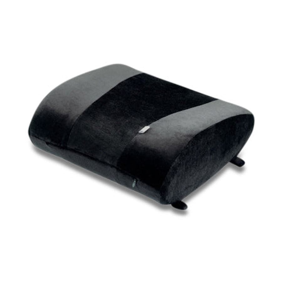 Go Travel Lumbar Support Memory Foam Travel Pillow Black Black