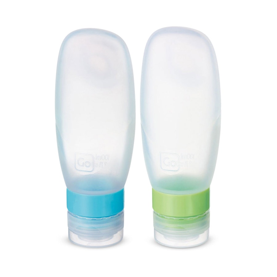 Go Travel Squeeze It Travel Bottles - 2 Pack Clear Clear