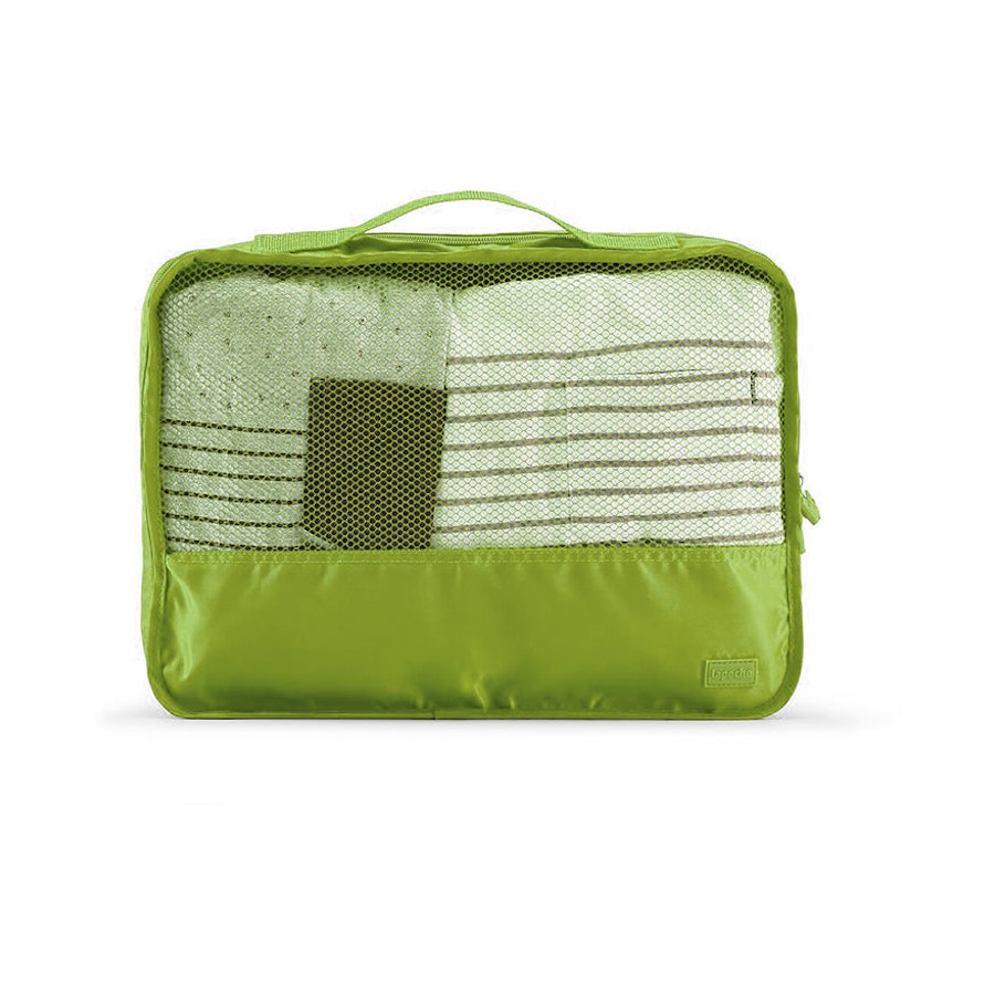 Lapoche Medium Garment Cube Green Green