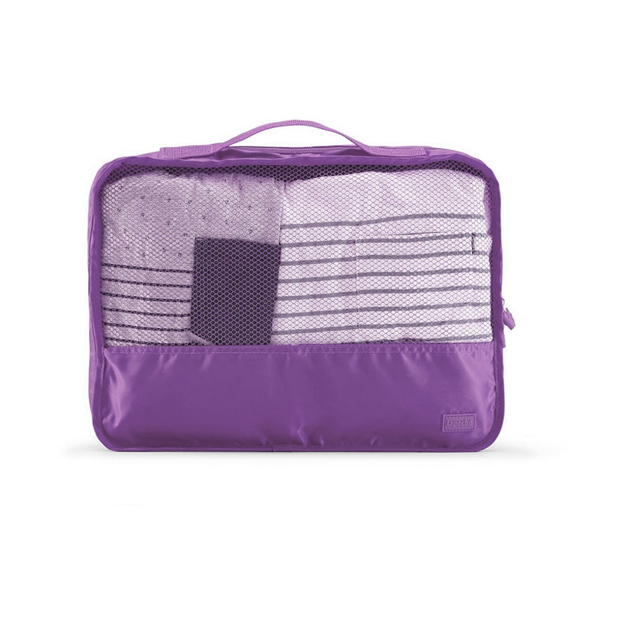 Lapoche Medium Garment Cube Purple Purple