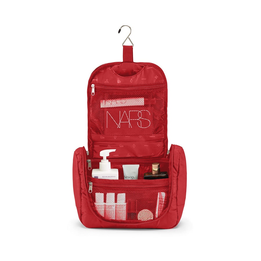 Lapoche Large Toiletry Organiser Red Red