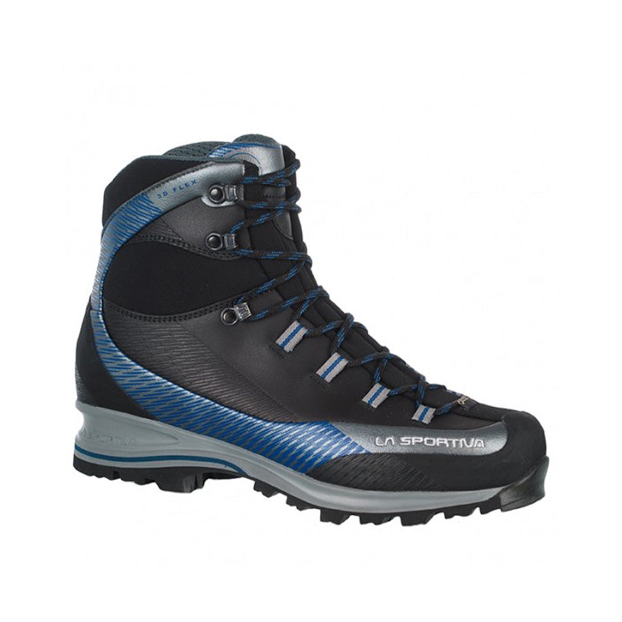 La Sportiva Trango TRK Leather GTX Men's Mountaineering Boots Blue/Carbon EU:43 / UK:09 / Mens US:10