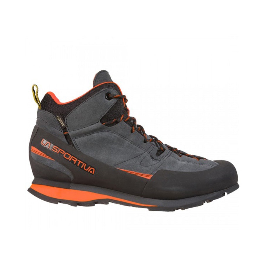 La Sportiva Boulder X Mid Men's Approach Shoes Carbon/Flame EU:38 / UK:05 / Mens US:06
