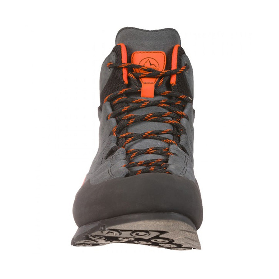 La Sportiva Boulder X Mid Men's Approach Shoes Carbon/Flame EU:43 / UK:09 / Mens US:10