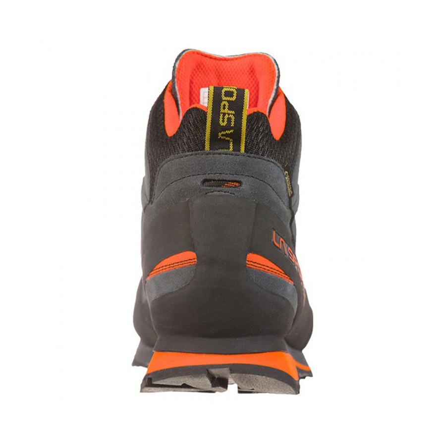 La Sportiva Boulder X Mid Men's Approach Shoes Carbon/Flame EU:45 / UK:10.5 / Mens US:11.5